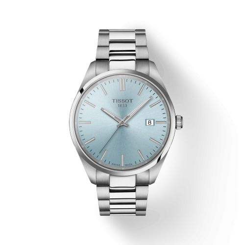 Tissot PR 100 Quartz 40 Stainless Steel / Ice Blue / Bracelet